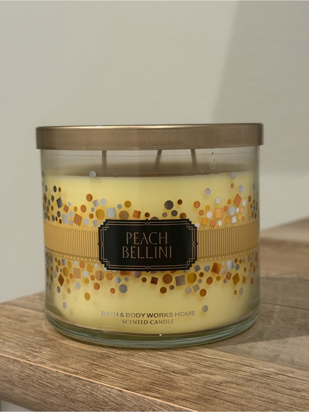 Bath & Body Works Peach Bellini 3 Wick Candle